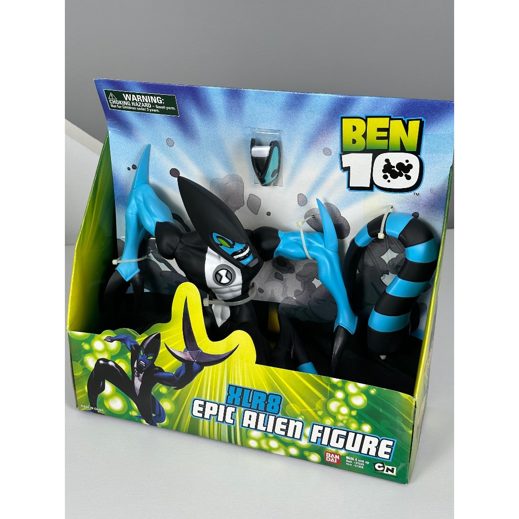 ＊Ｂen's＊ Boneco Xlr8 Epic Alien Ben 10 Clássico Original Bandai Novo
