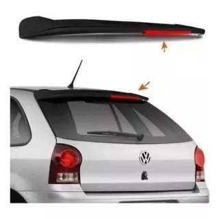 Aerofólio Gol G4 Preto Fosco Com Break Ligth