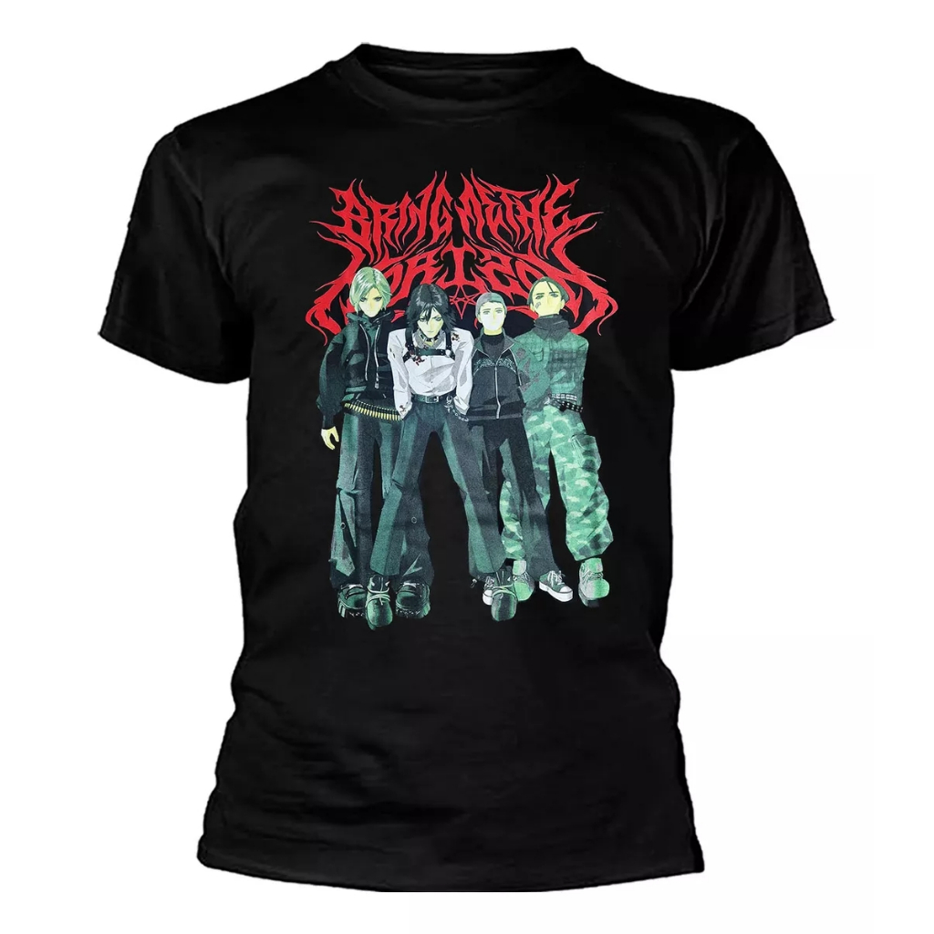 Camiseta Bring Me The Horizon - Cartoon Band Masculina | Shopee Brasil