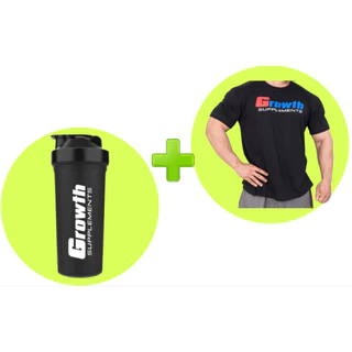 Kit Coqueteleira + Camisa Masculina de treino Growth Supplements