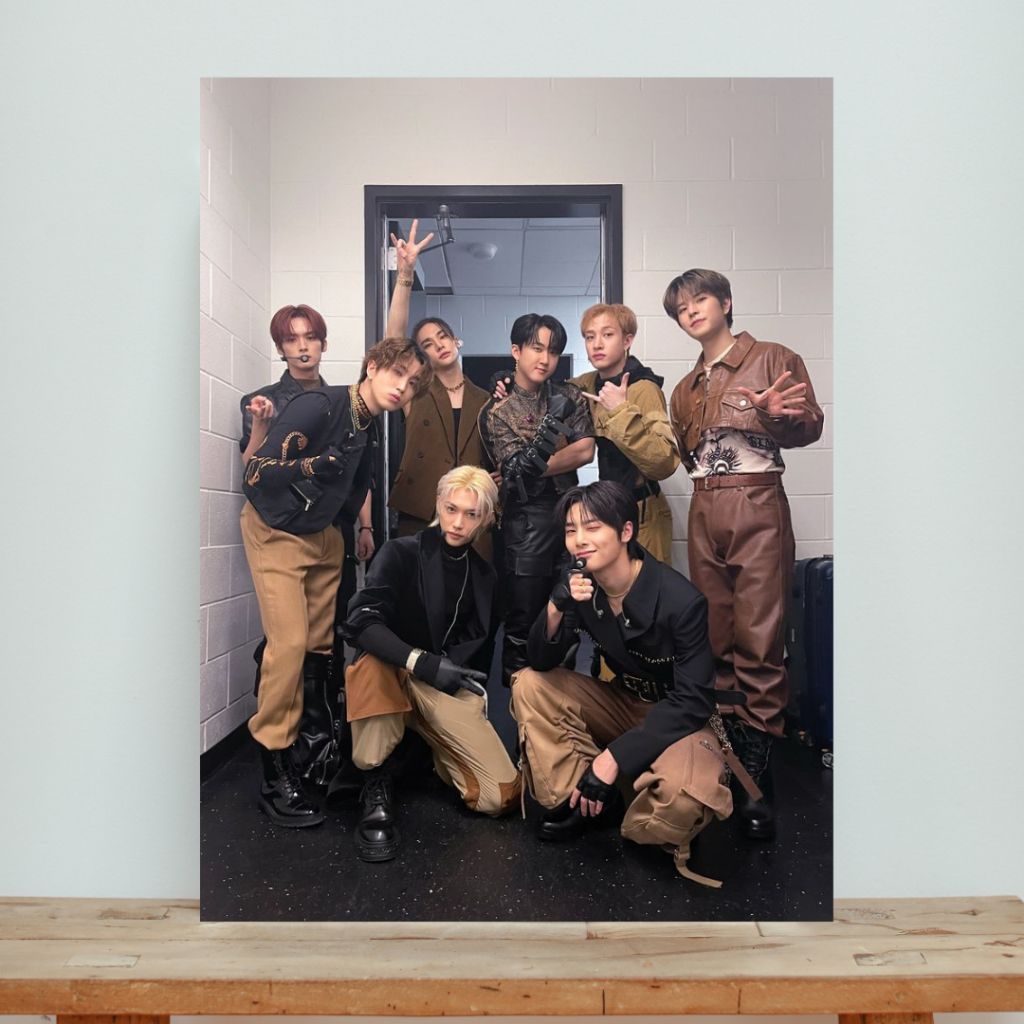 Stray Kids ハン MIROH サノク フォト 生写真 Quadro em Metal Print Personalizada STRAY KIDS ( Tamanho 20x28cm