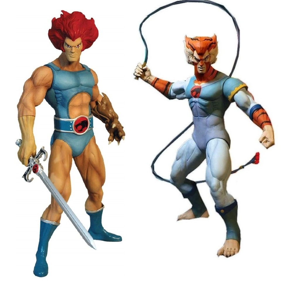 PACK - LION-O + TYGRA - Thundercats Mega Scale MEZCO TOYZ / Pronta