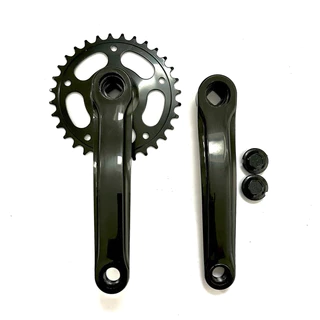 KIT Pedivela 170mm Bike De Aço C/Coroa Única 32D ponta quadrada na cor preta, 7V/8V/9V serve de várias marcas em Oferta na Shopee