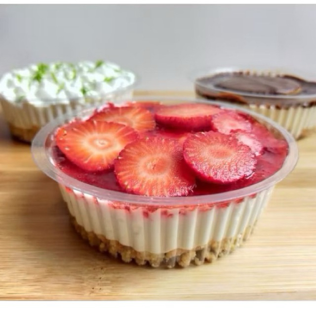 300un Embalagens redondas 150ml REF. p640 Mini Doce Mousse T