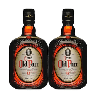 Kit com 2 Grand Old Parr Blended Scotch Whisky Escocês 12 anos 1000ml