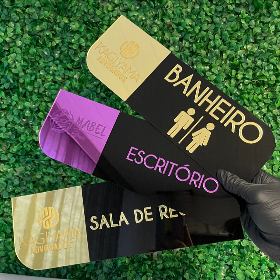 Placa de identificação de porta personalizada 30x10cm | Shopee Brasil