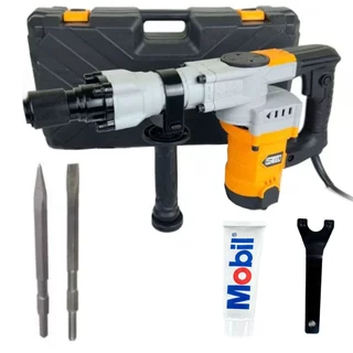 Martelete Demolidor Rompedor 16J 1900w Industrial 10kg St9424 Profissional Potente +Ponteira e Talhadeira ENVIO IMEDIATO