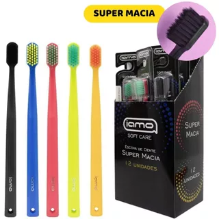 Pack 12 Escovas Dentais Ultra Macias Soft Care em Oferta na Shopee