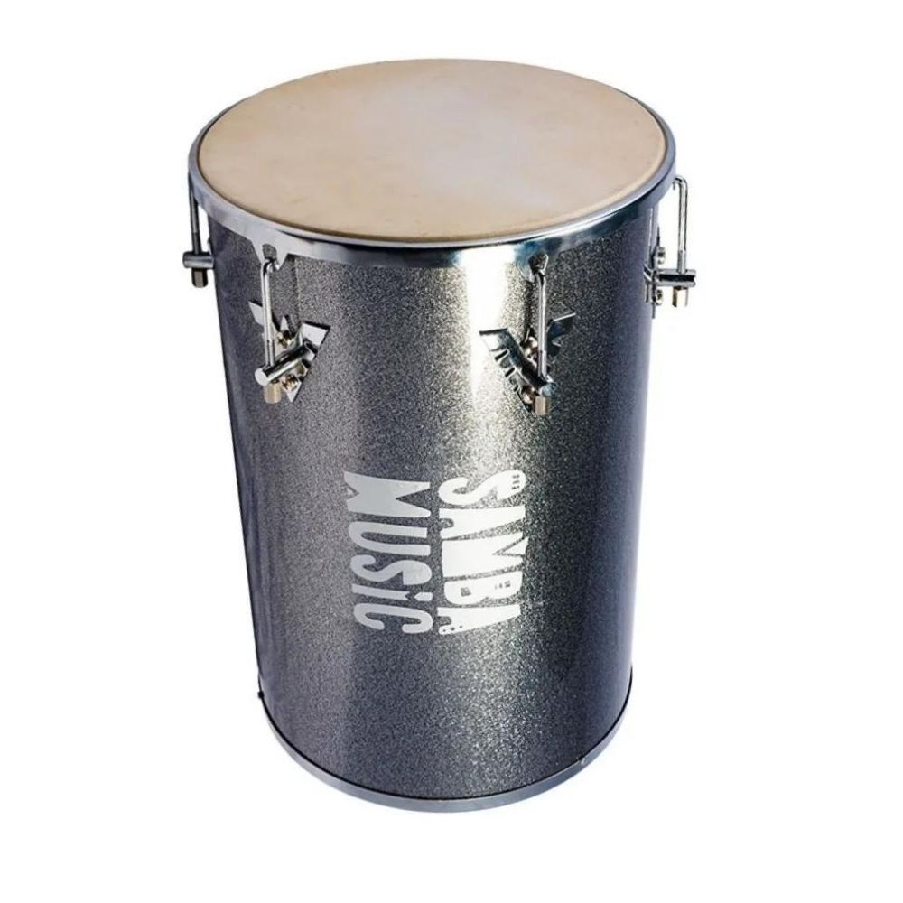 REBOLO SAMBA MUSIC E PAGODE PHX 50x12 CROMADA PELE COURO MADEIRA