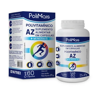 Kit 3 Polimais Polivitamínico Multivitamínico A-Z C/180 Cápsulas Nutriex
