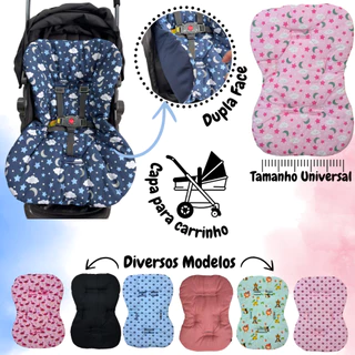 Capa Colchonete para carrinho de bebê tamanho universal dupla face galzerano cosco maxi burigotto em Oferta na Shopee