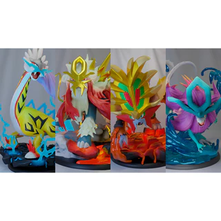 action figure pokemon Gouging Fire, Raging Bolt e Walking Wake - boneco colecionável pokémon