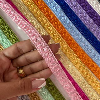 Passamanaria Galão 114 - 2 METROS, 13 mm Diversas Cores, Aviamento para Personalizados de Luxo em Oferta na Shopee