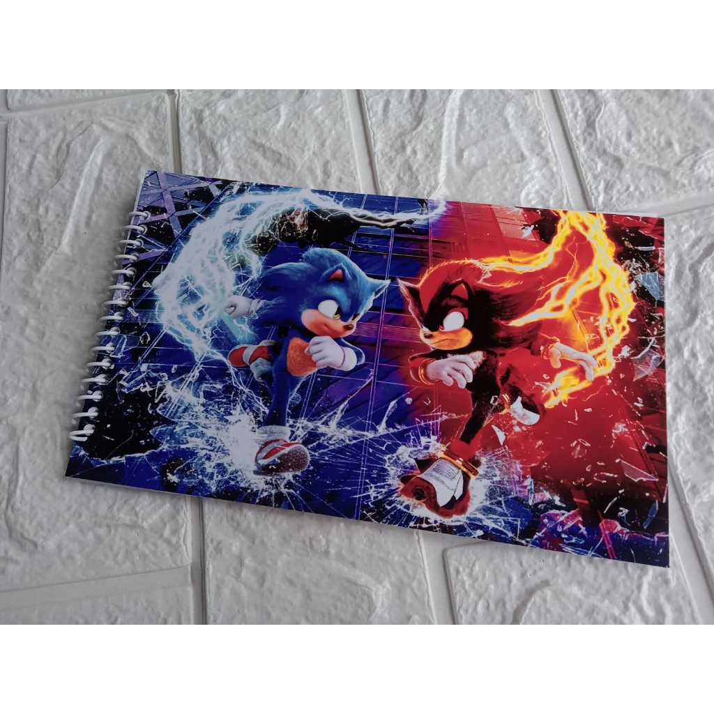 Mini Caderno de Desenho Sonic 3 | Shopee Brasil
