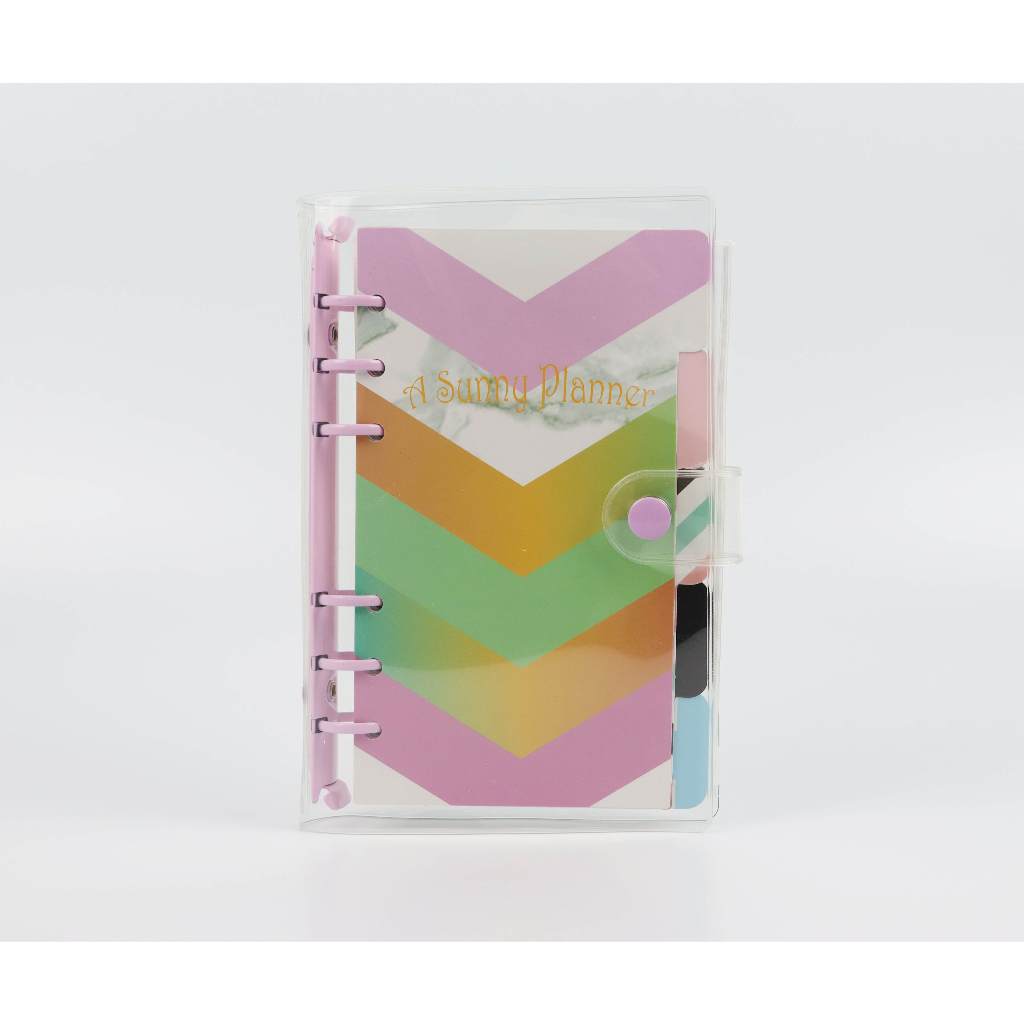 A7/A6 PVC Ordnerhülle Mit Glitzer - Wasserfest & Transparent