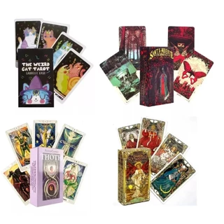 Tarot Deck - Modelos Diversos (Tarô 78 cartas) Thoth Aleister Crowley, Golden Art, Weird Cat, Santa Muerte, Rider Waite em Oferta na Shopee