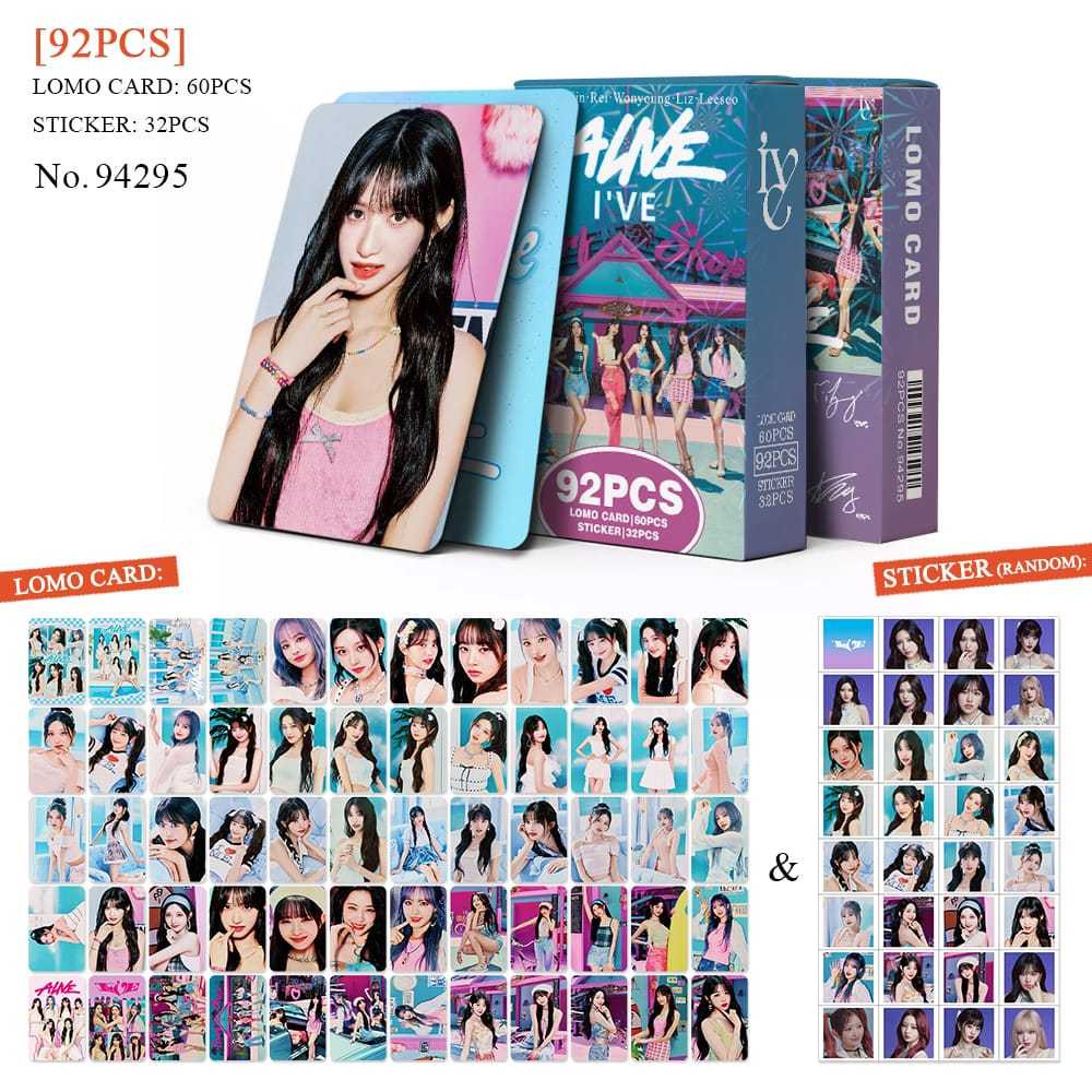ive SHOPEE kpopmerch 60枚 K-POP 60pcs/box com 32pcs adesivo de IVE