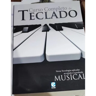 Kit Aprenda a Tocar Teclado / Curso Completo de Teclado - Curso Rápido / Livro Estudar