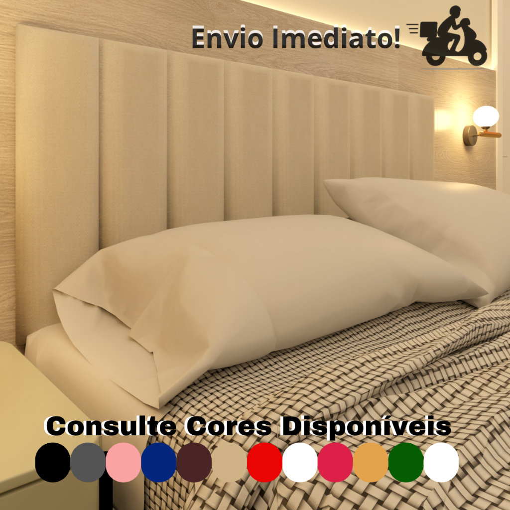 Cabeceira Adesiva Modular Para Cama de Casal Solteiro King Queen Completa Envio Imediato