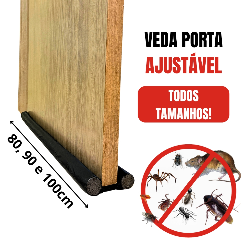 Veda Fresta Porta Impermeável Protetor rolinho ajustável contra Bichos ...
