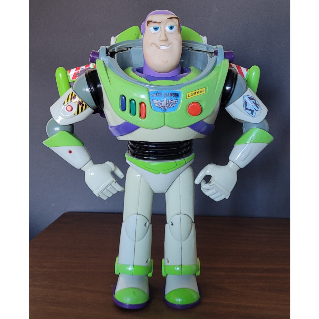 Raro Boneco Buzz Lightyear 1a Versão anos 90 Thinkway Toy