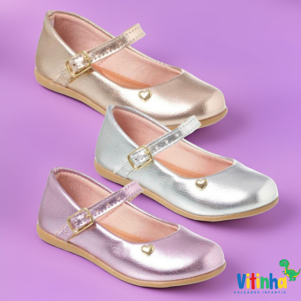 Sapatilha Dourada Infantil em Oferta Shopee 2025