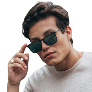 Óculos de Sol Preto Quadrado Premium Clássico Vintage Oldstyle uv400 Feminino Masculino