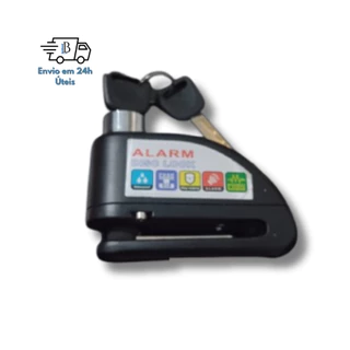 Cadeado Trava Disco C/ Alarme Cadeado Antifurto Freio Moto Universal em Oferta na Shopee