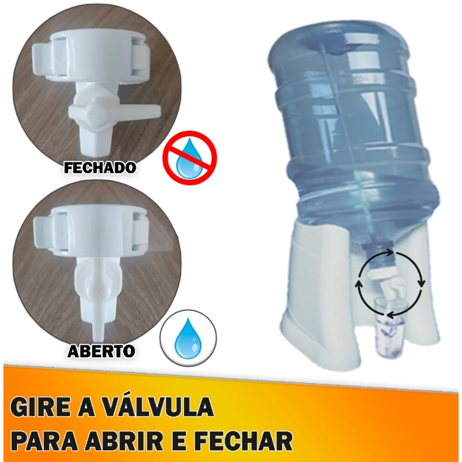 Suporte Para Galão Garrafão De Agua Mineral 10 e 20 Litros Com Torneira ...