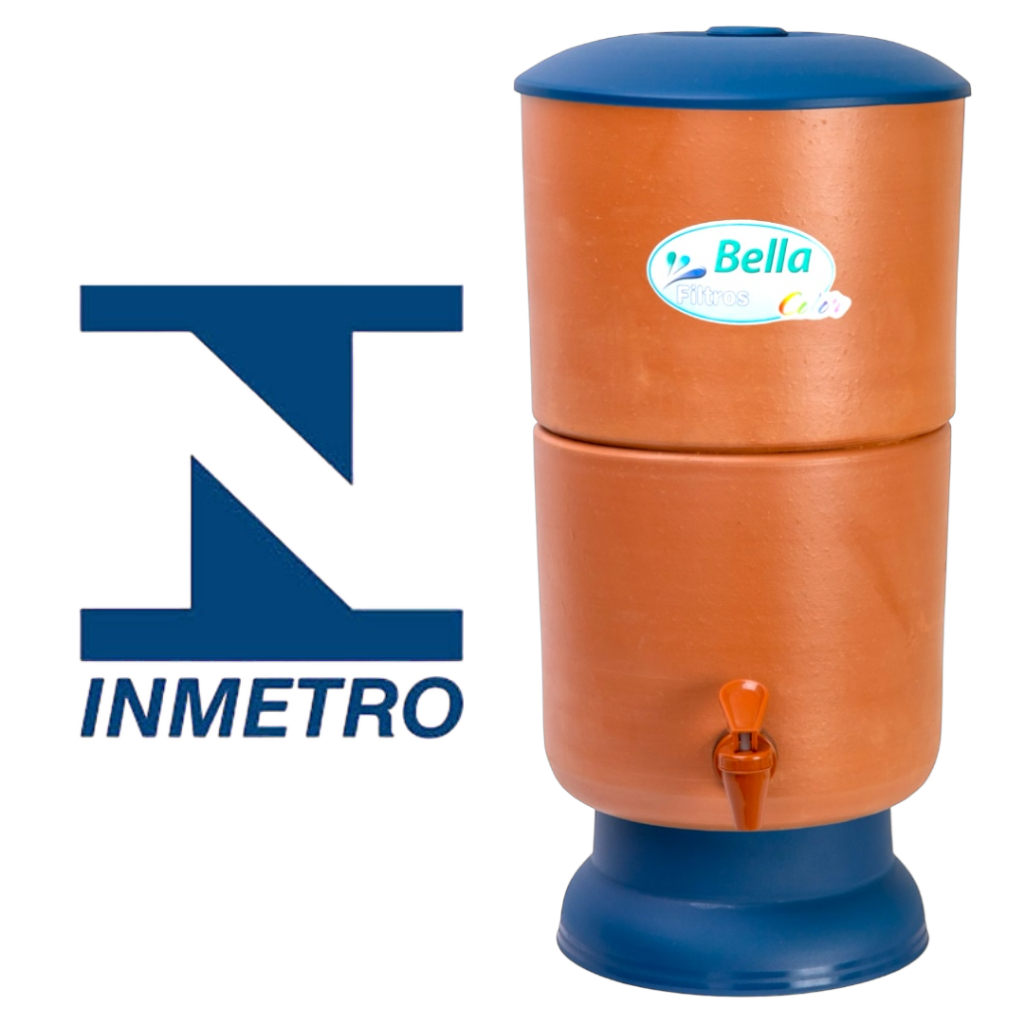FILTRO DE BARRO 08 LITROS TOTAL - COR AZUL - LANÇAMENTO - LINHA COLOR - 01 FILTRO POR PEDIDO