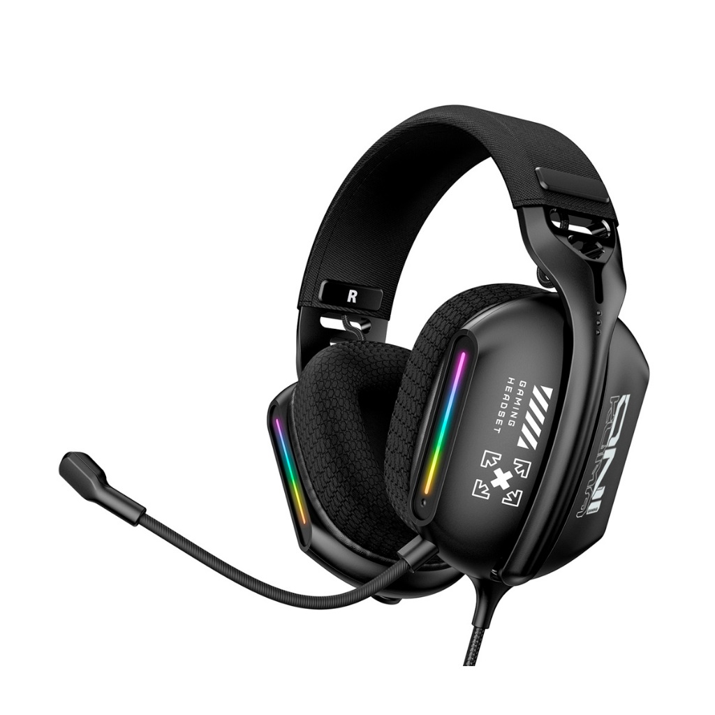 Headset Gamer Profissional Onikuma X12 RGB Preto