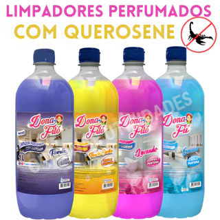 Limpador perfumado com querosene Dona Filó 1 litro. em Oferta na Shopee