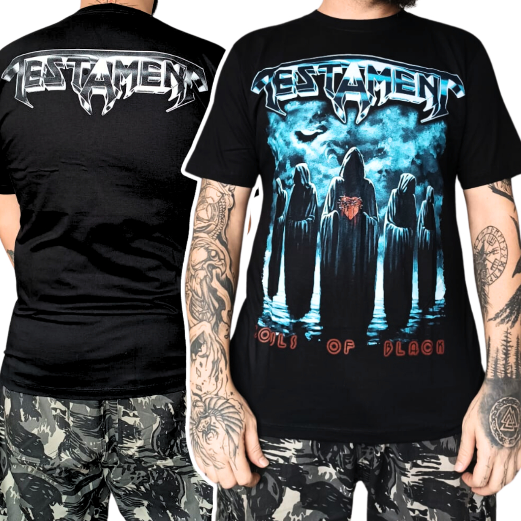 Camiseta Testament - Souls Of Black | Shopee Brasil