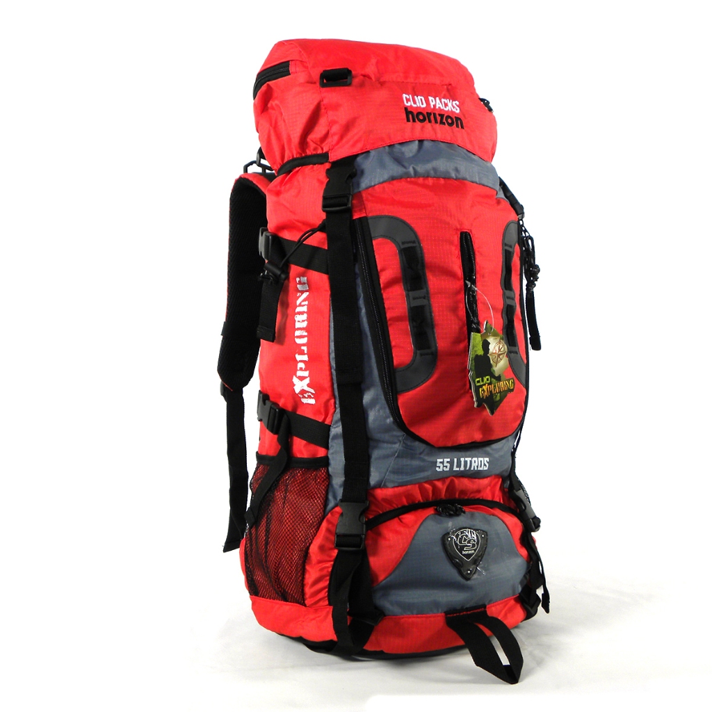 mochila camping 55 litros clio style mc3326 trilhas viagem