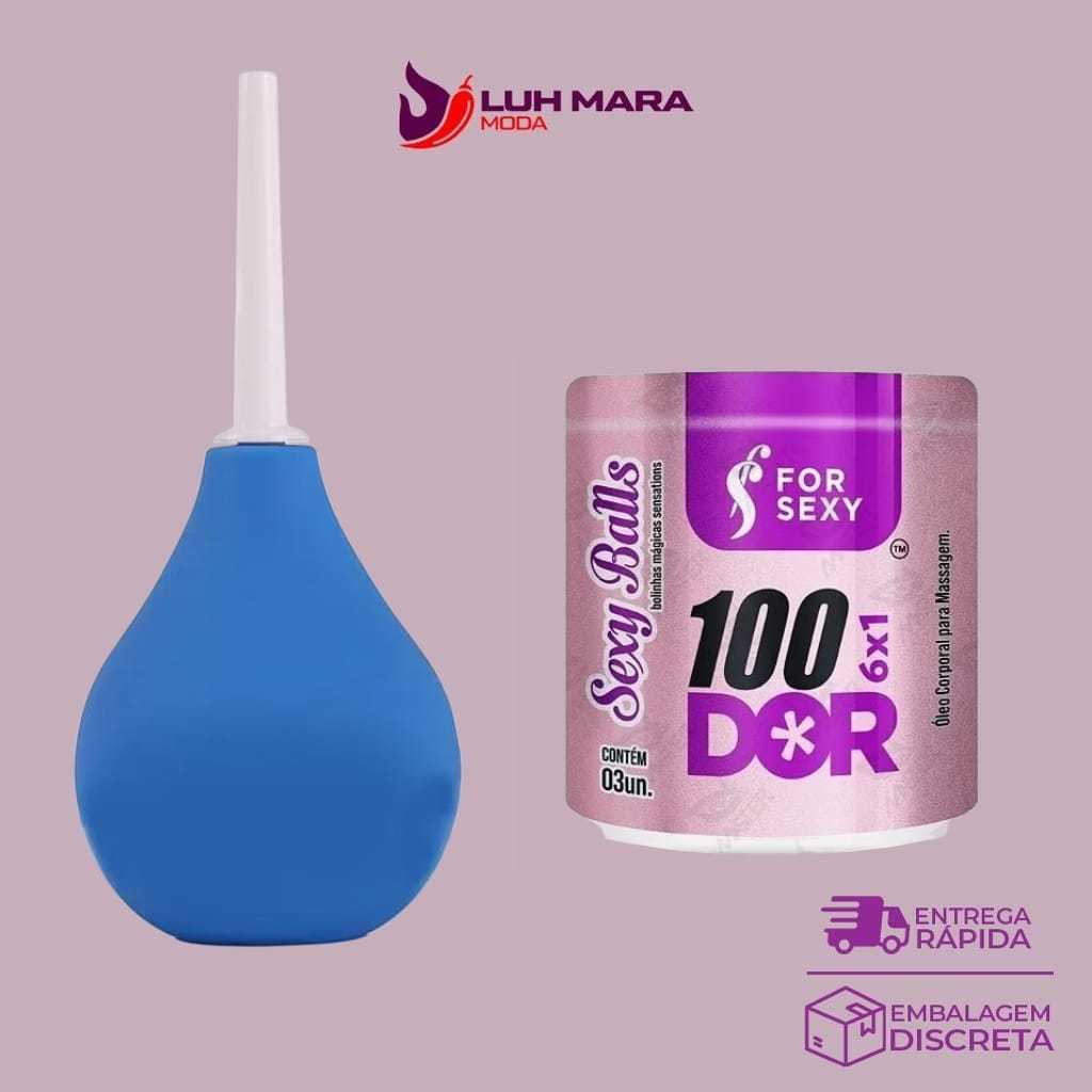 Kit Completo: Ducha Íntima Anal e vagina xuca + Bolinha 100dor anal ...