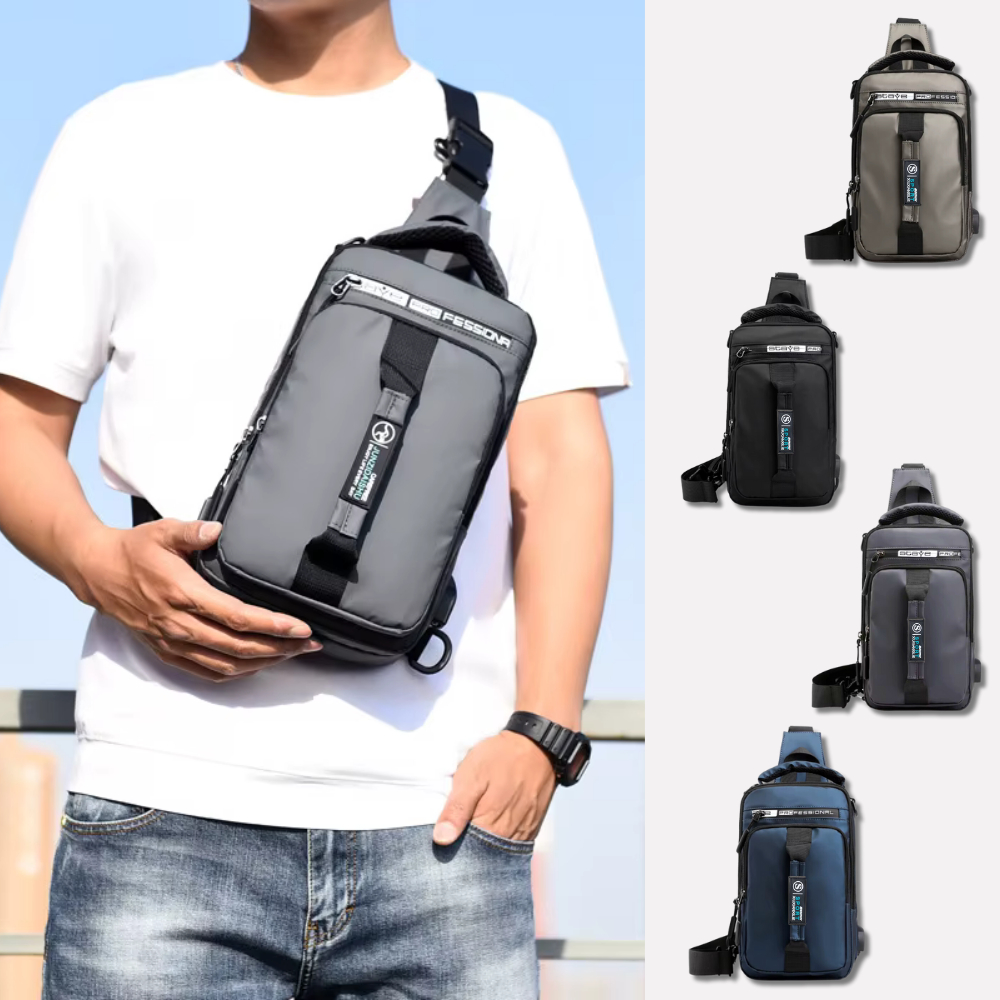 Bolsa Transversal Masculina Shoulder Bag Peitoral Crossbody Mochila Pochete Transversal