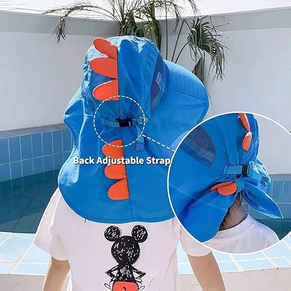 Chapéu de Praia Infatil com Apito Proteção UV 50+ Bucket Cata Ovo