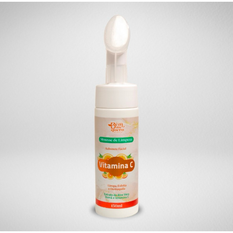 Mousse de Limpeza Facial Sabonete Vitamina C, Aloe Vera, Romã 150ml ...