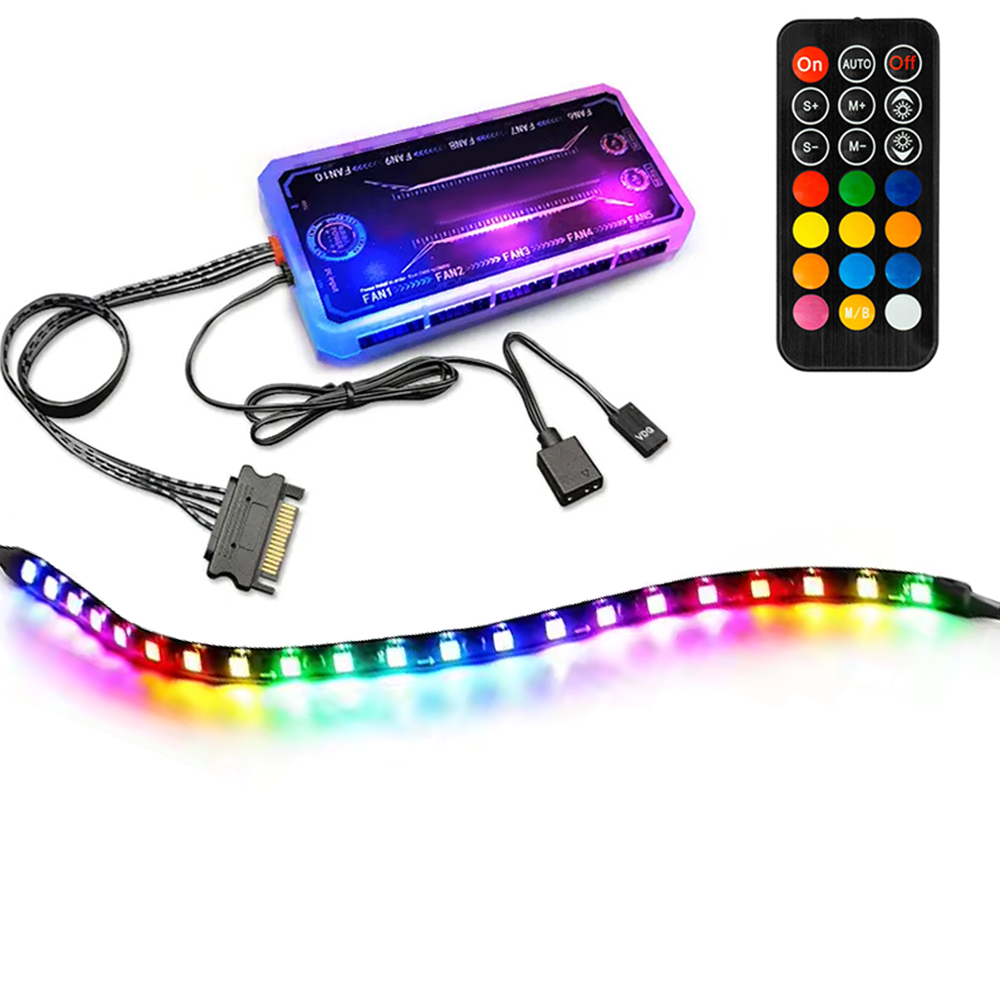 Controlador Para Fans Argb 6 Pinos Cooler Controladora Rgb Argb Com ...
