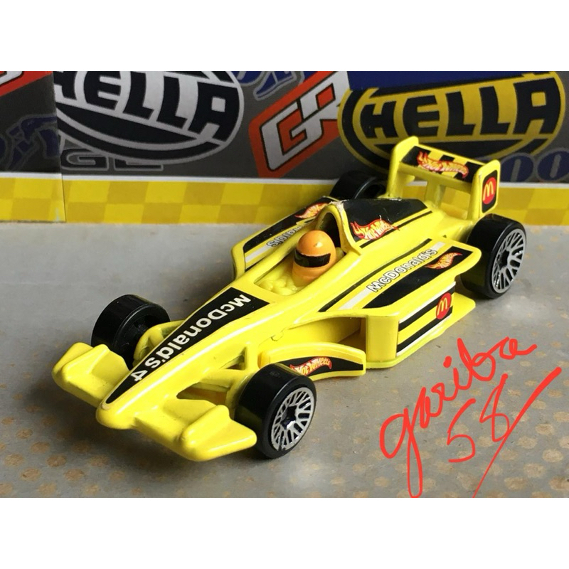 HOT WHEELS F1 CAR McDONALDS 2002 (JAPAN?) MODELO ATUAL GP-2009