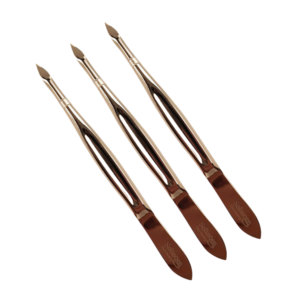Kit 3 Pinça Ponta Triangular Solingen Design Sobrancelha | Shopee