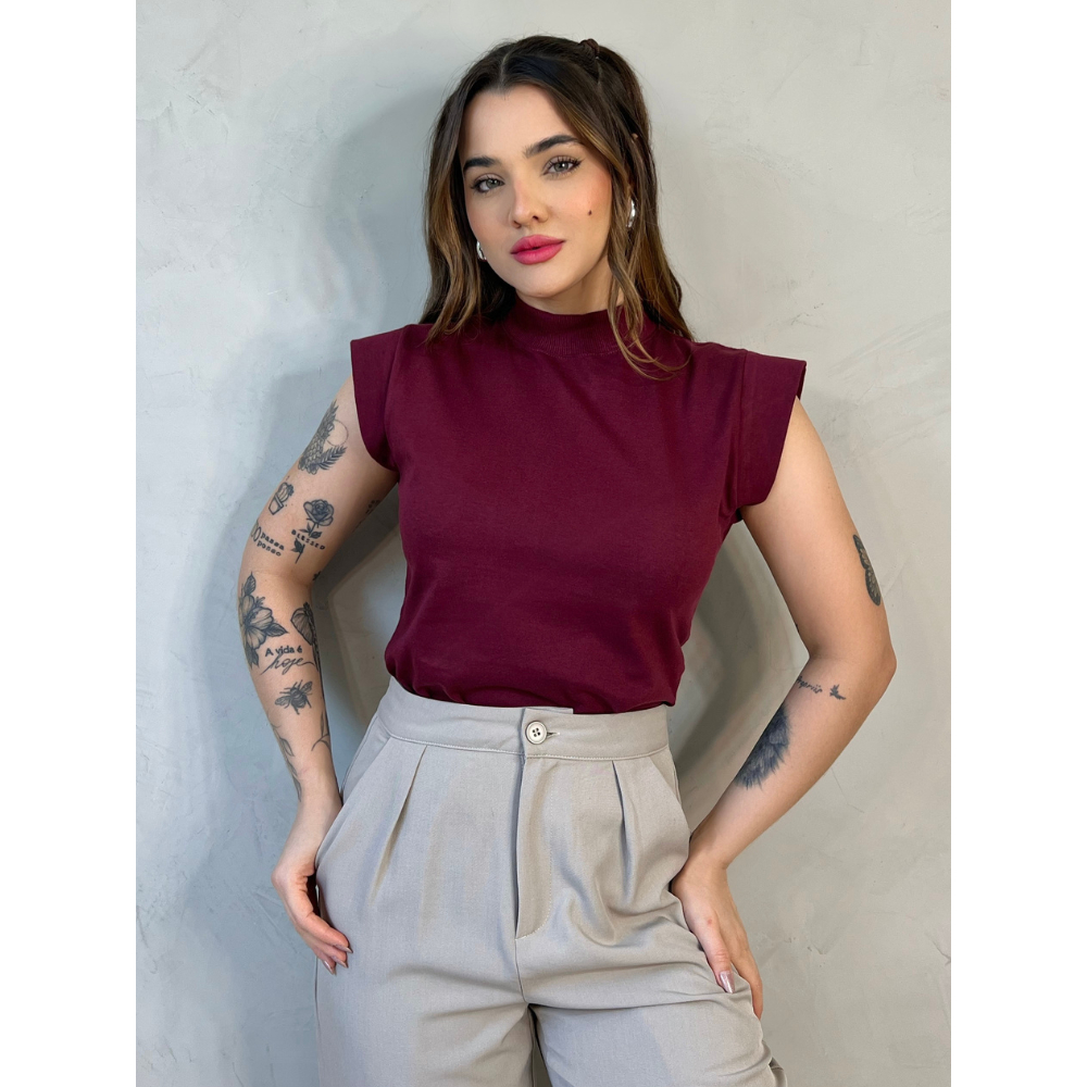 Blusa Feminina T- Shirt Camiseta Muscle Tee Moda Verão Trabalho.