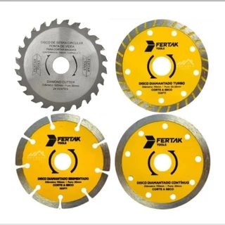 kit Disco Diamantado 4x3/8 (110) corte Contínuo Seguimentado Serra Circular p/ Makita em Oferta na Shopee