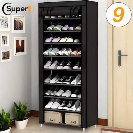 Sapateira para calçados 9 andares para 27 pares de sapatos organizador desmontável