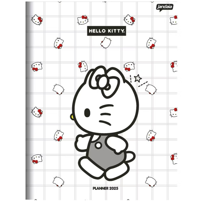 Planner 2025 Hello Kitty Brochura Jandaia Capa Flexivel Shopee Brasil