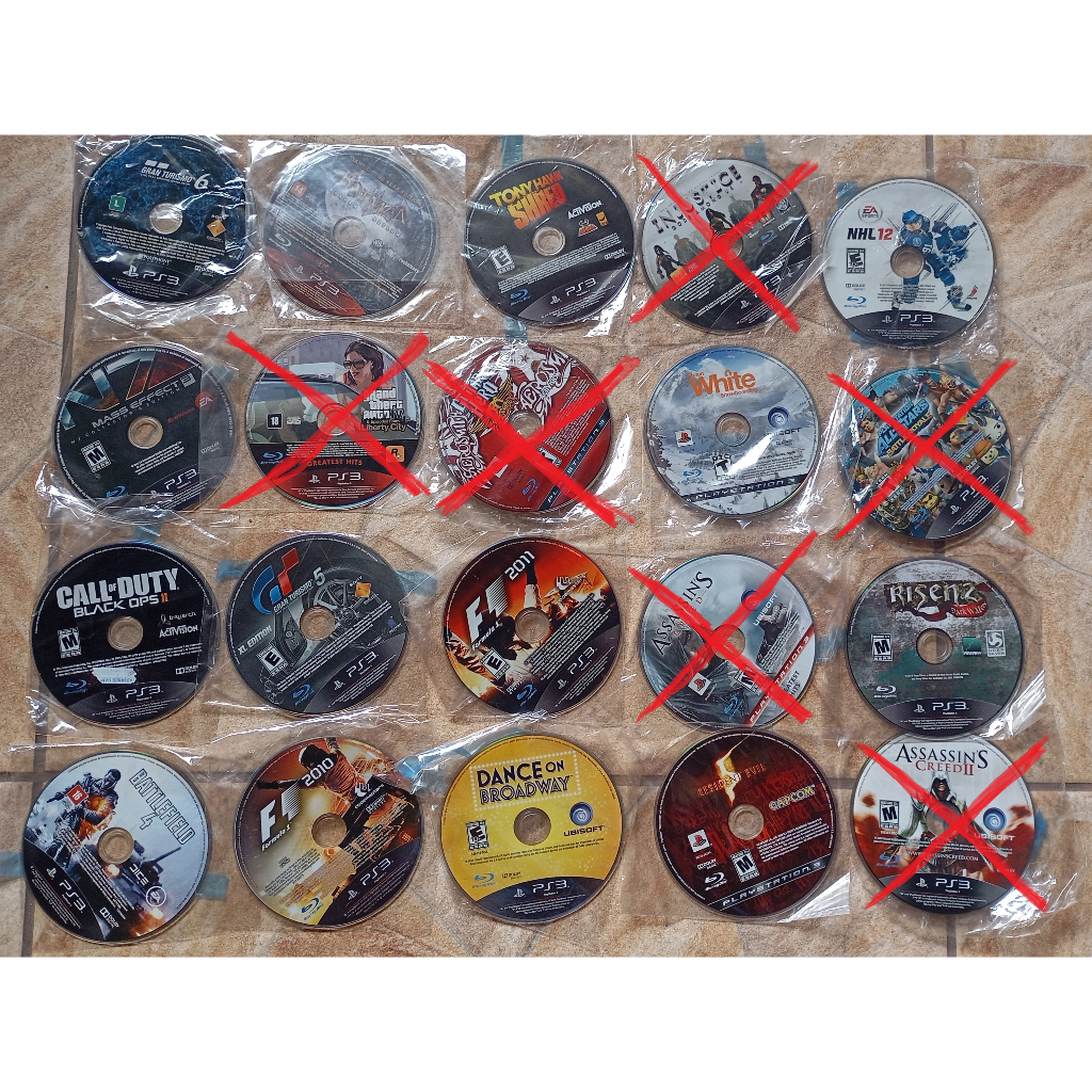 2 jogos originais de PS3 sem capinha por 50 reais