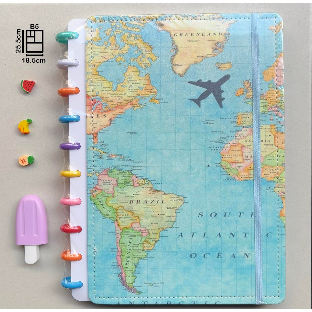 CADERNO INTELIGENTE DE DISCO INTELIGENTE + BRINDE B5 A5 GRANDE 10 ARGOLAS UNIVERSITÁRIO