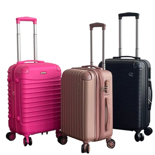 Mala de Bordo 10KG-EXPANSÍVEL Zíper e Roda Dupla ABS APROVEITA!!! em Oferta na Shopee