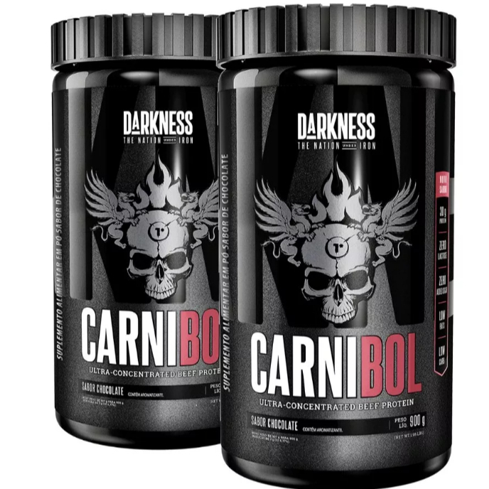 Carnibol 1,8kg (Beef Protein) - Darkness (Integralmédica) original 02 Potes de 900g cada