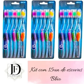 Kit 15un Bio Oral Escova Dental Adulto Macia em Oferta na Shopee